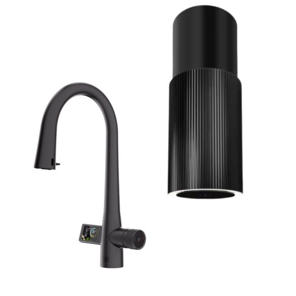 ZESTAW BATERIA FREAK DISPLAY + OKAP WYSPOWY CIARKO MONOGRAM W