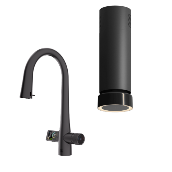 ZESTAW BATERIA FREAK DISPLAY + OKAP WYSPOWY CIARKO FLUO