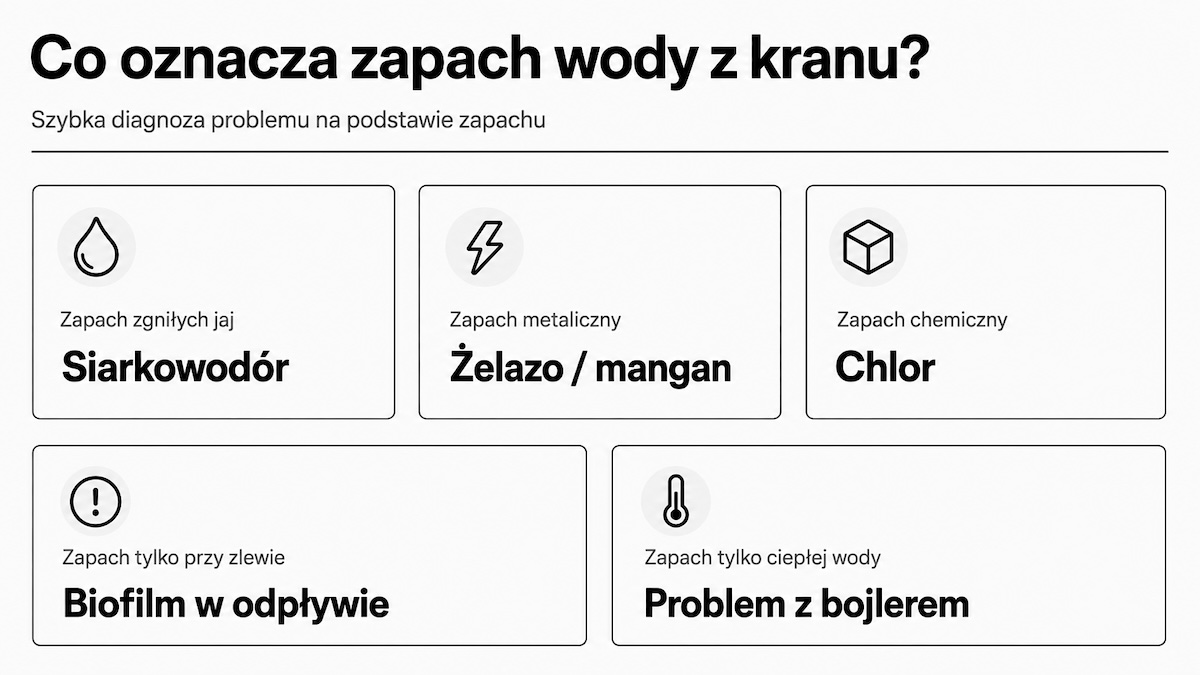 Co znaczy zapach z kranu